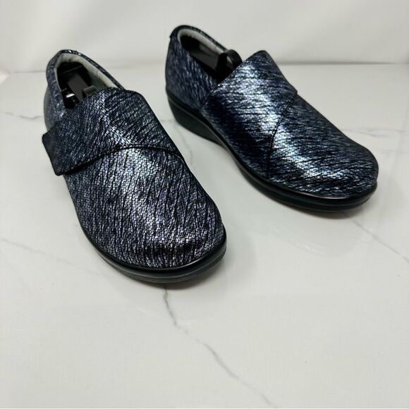 Alegria Lauryn Metallic Leather Clogs- Size 9W - Picture 1 of 12